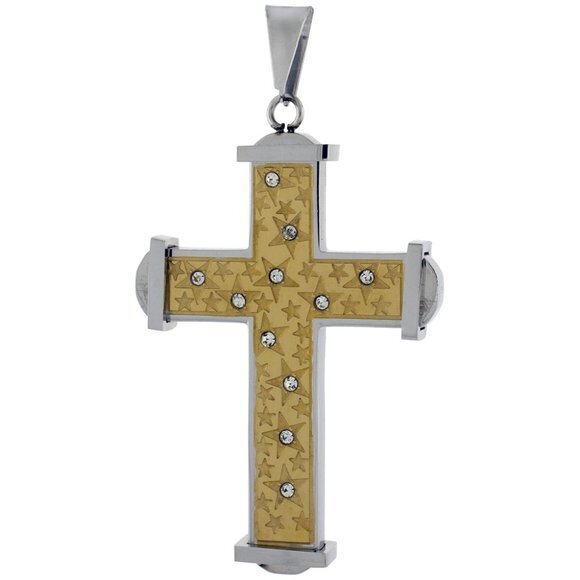 New Cross Necklace CZ Stars Necklace 30